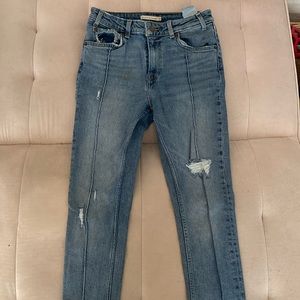 High rise skinny jeans